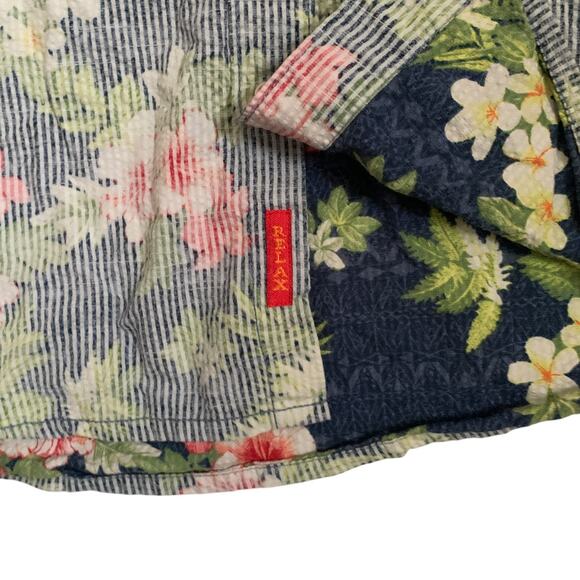 Tommy Bahama Relax Men's Size 2XL Button Down Floral Reverse Print Shirt - Picture 9 of 15
